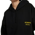 thumbnail image 2 of Vetements Women's 'Click Here' Logo Oversized Cotton Sweatshirt in Black, 2 of 4