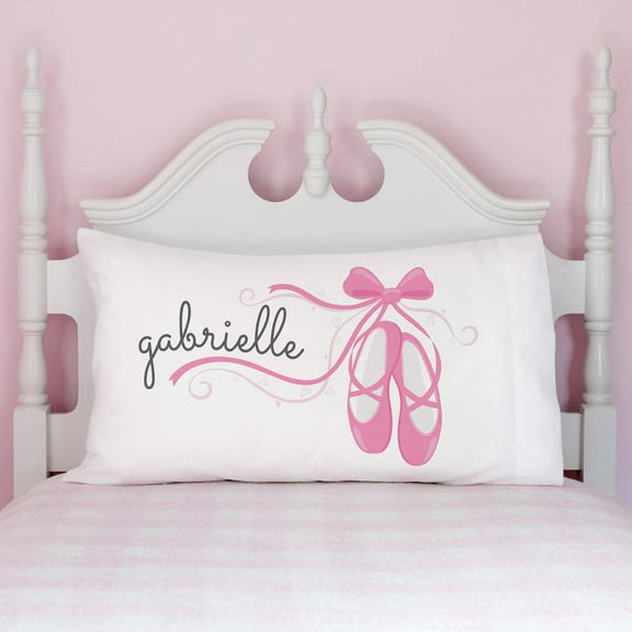 Ballet Slippers Personalized Pillowcase