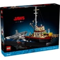 thumbnail image 3 of LEGO Ideas Jaws Set - Diorama Kit for Fans of The Classic Movie - Fathers Day Gift - W/ Orca Boat and Chief Brody, Hooper and Quint Minifigures - 21350, 3 of 8