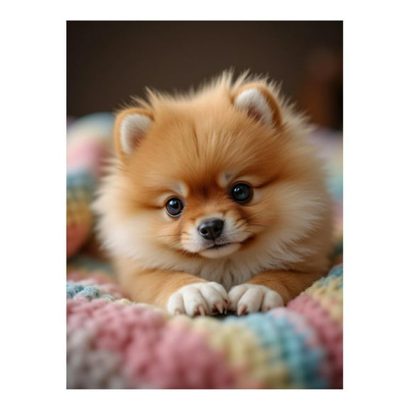 Diamond Art Kit for Adults, Adorable Puppy Blanket Cozy Diamond Painting for Adults Beginners, DIY Diamond Art Painting Kits, 5D Diamond Painting Crafts for Home Decor 12x16 Frameless