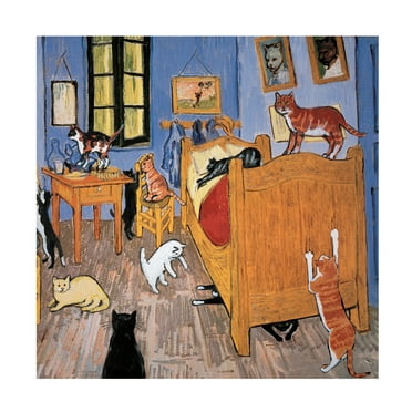 Chameleon Design, Inc. 'Van Gogh Arles Cat' Canvas Art