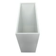 thumbnail image 5 of DecMode White Metal Rectangular Indoor Outdoor Planter, Set of 2 28", 24"H, 5 of 14