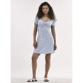 thumbnail image 2 of No Boundaries Mini Dress with Puff Sleeves, Women's, 2 of 5