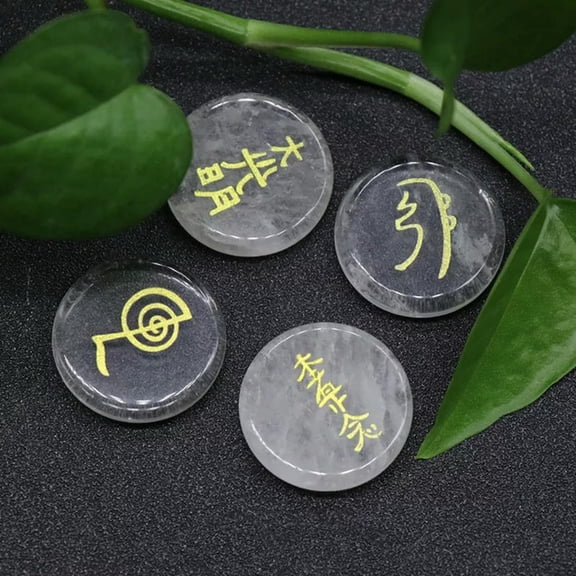 HOOUN 8pcs Rock Quartz Stone Seven Chakra Healing Crystal Reiki Spirituality Energy