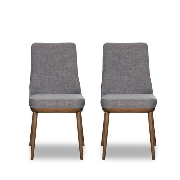 Mid Century Modern Grayson Gray Dining Chair (Set of 2)