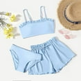 thumbnail image 4 of Swimsuit Girls Swimsuit with Shorts Girls' Two-Piece Swimwear Cute Bathing Suits for Teens 10-12 Years Girls Fashion, 4 of 6