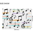 thumbnail image 4 of Coolnut Music Notes Anti-Slip Ultra Absorbent Durable Bath Rug with Rubber Backing,24"x16", 4 of 7