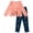 Pink Pooh and Piglet, variant on Disney Winnie the Pooh Toddler Girls' 2-Piece Top and Denim Pants Set Pink Piglet