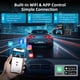 thumbnail image 3 of Dash Cam,Froura 4K Dash Cam Frontal y Trasera Interna, Cámara de Auto de 3 Canales con Wi-Fi y Control por App, WDR, Tarjeta de 32GB, Compatible con 256GB Máx., Negro, 3 of 8