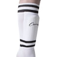 thumbnail image 3 of Champion Sports SL6W Youth Sock Style Soccer Shinguards, Ages 6, Medium, White With Black Stripes, 3 of 7