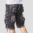 thumbnail image 3 of Pantalones cortos de camuflaje para hombre, estilo cargo, para senderismo, de combate, de camuflaje, estilo bermudas, de diseñador, de moda, elásticos, de algodón de lujo, holgados, 2024, 3 of 5