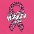 thumbnail image 6 of Wild Bobby This is What a Warrior Looks Like Ribbon Pink USA Flag Sleeve Breast Cancer Awareness Women Slim Fit Junior Tee, Raspberry, Small, 6 of 6