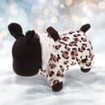 thumbnail image 2 of Bienvenido Pet Dog Cat Plush Cute Clothes Leopard Print Costume Nightclothes Keep Warm Hooded Design for Autumn and Winter, 2 of 8