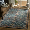 thumbnail image 2 of SAFAVIEH Heritage Petrina Floral Wool Area Rug, Blue/Multi, 4' x 4' Square, 2 of 8