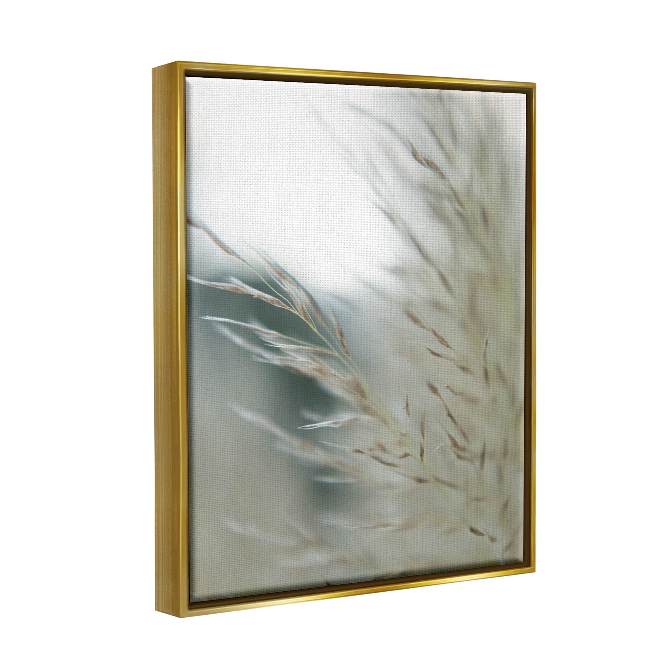 Stupell Industries Tranquil Wheat Pampas Grass Photography Photograph Metallic Gold Floating Framed Canvas Print Wall Art, Design by Jason Johnson