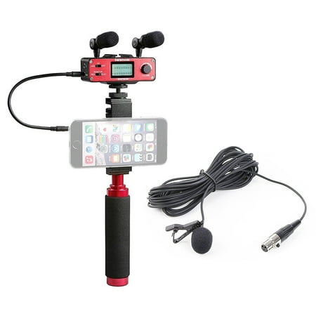 Saramonic Smartphone Audio/Video Masters Kit for Including XLR Lavalier Microphone, Dual Stereo Mics, Audio Mixer, & Stablizing Rig for Apple iPhone 5, 5S, 6, 6S, 7, Plus, Samsung Galaxy, Note &
