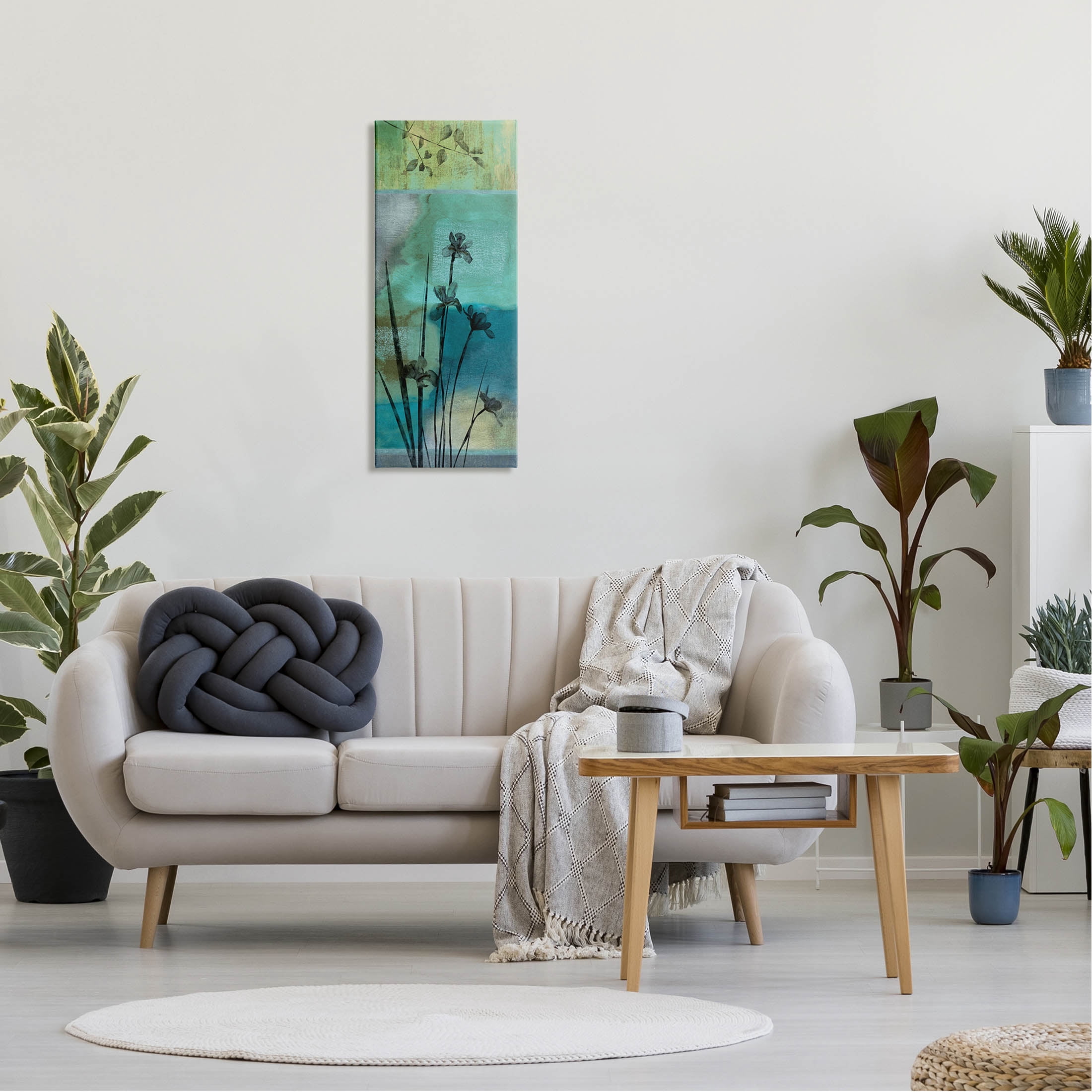 Blooming Botanical Layered Silhouettes Botanical & Floral Graphic Art Gallery Wrapped Canvas Print Wall Art