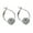 Silver, variant on Crystal Earrings, Hypoallergenic Sensitive Ear Green Zircon Studs, Fresh Summer Needle Earrings for Women Elegant Gift Any Occasion, Silver