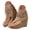 Khaki, variant on Womens Suede Thong Sandals Ankle Tassel Slingback Platform Wedge Flip Flops Fringe Summer Ankle Boots with Side Zipper (Pink,8.5)