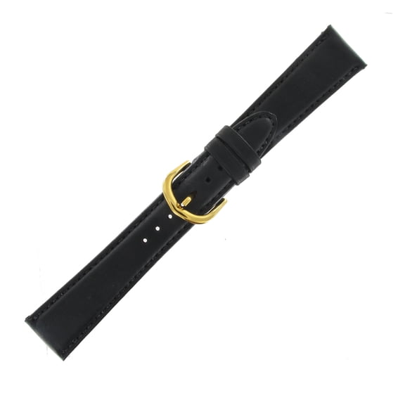 Hadley Roma MS827 20mm Black Regular Mens Watch Strap
