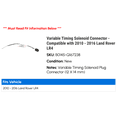 thumbnail image 2 of Variable Timing Solenoid Connector - Compatible with 2010 - 2016 Land Rover LR4 2011 2012 2013 2014 2015, 2 of 2