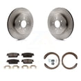 thumbnail image 1 of Transit Auto Rear Disc Rotors Semi-Metallic Pads and Parking Brake Shoes Kit for Car Cadillac CTS STS K8F-104461, 1 of 11