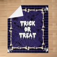 thumbnail image 3 of Happy Halloween Throw Blanket Baby 30x40 Black Spider Web Human Skull Flannel Blanket for Kids Teens Adults Trick or Treat Hippie Graffiti Gothic Style Fleece Blanket for Party Living Room, 3 of 6