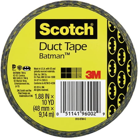 Scotch Duct Tape Batman, 1.88-Inch x 10-Yard 910-BTM-C