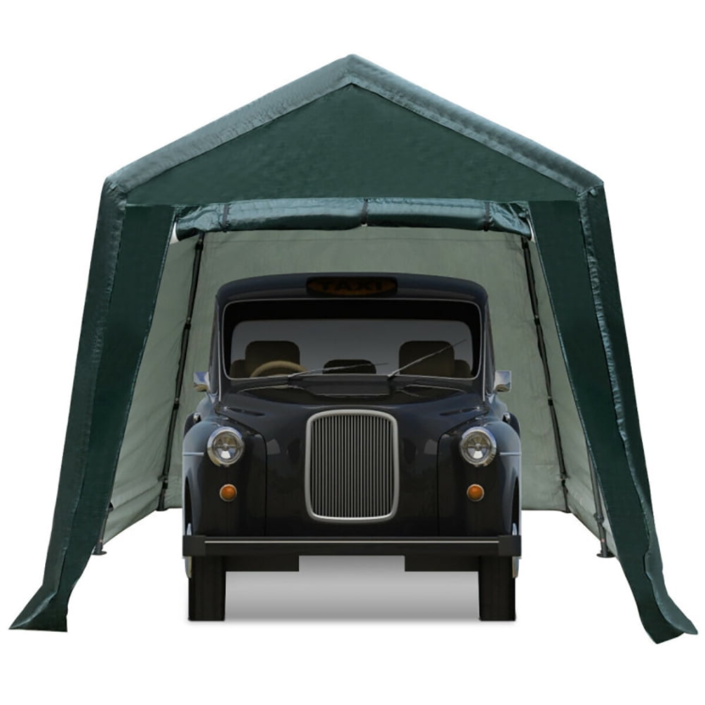 GVN Outdoor Carport Shed with Sidewalls and Waterproof Ripstop Cover-8 x 14 ft, Waterproof Cover