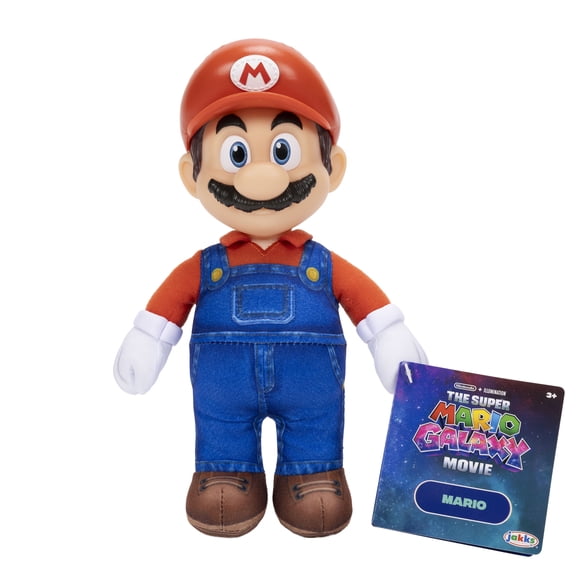 The Super Mario Galaxy Movie – 9 inch Plush Figure – Mario