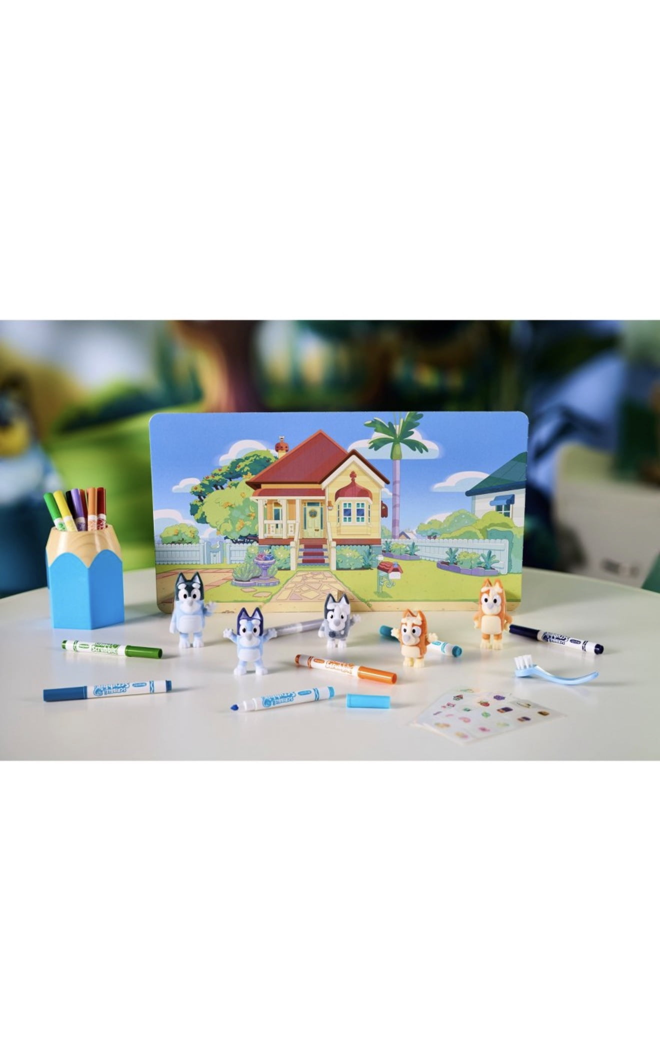 Crayola Scribble Scrubbie 80pc Bluey Family Pack Gift