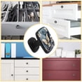 thumbnail image 5 of 4 Pcs Cabinet Handle Drawer Pulls Skull Butterfly Knobs with Screws Square Furniture Office Cabinet Knob Decoration, 5 of 7