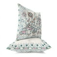 thumbnail image 2 of Aquatic Peacock Throw Pillow with Removable Cover in Pink 18x18, 2 of 3