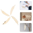 thumbnail image 3 of 100 piezas de atrapasueños de madera con forma de pluma para el hogar, 3 of 8