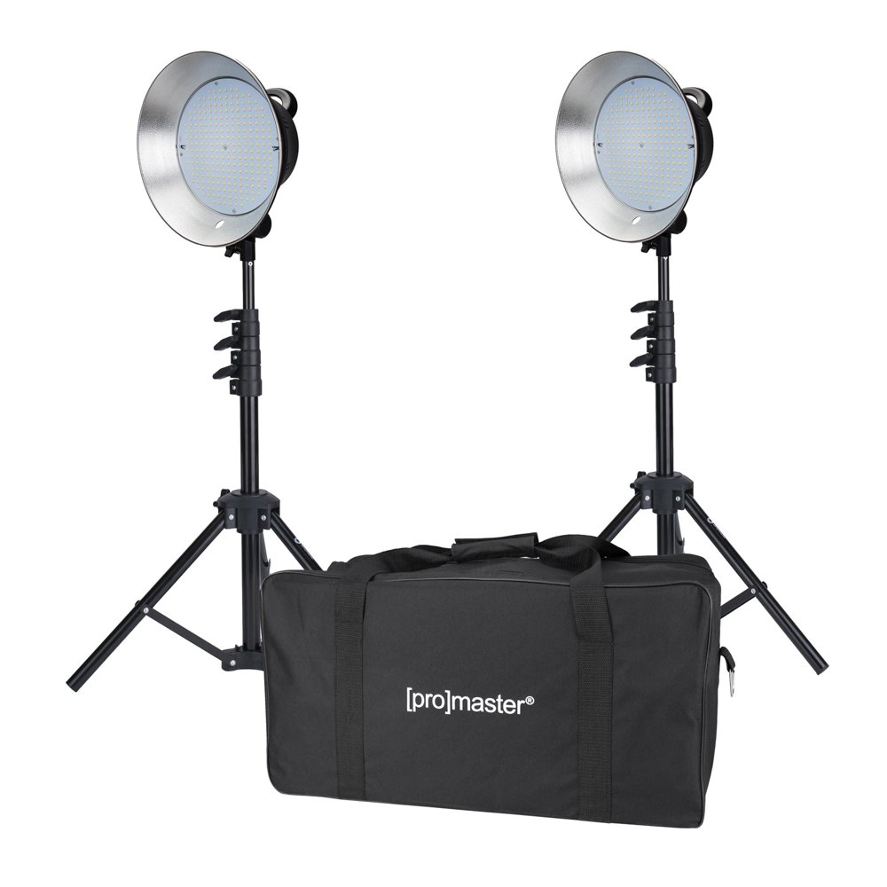ProMaster B270 LED 2 Light Studio Kit with Bag
