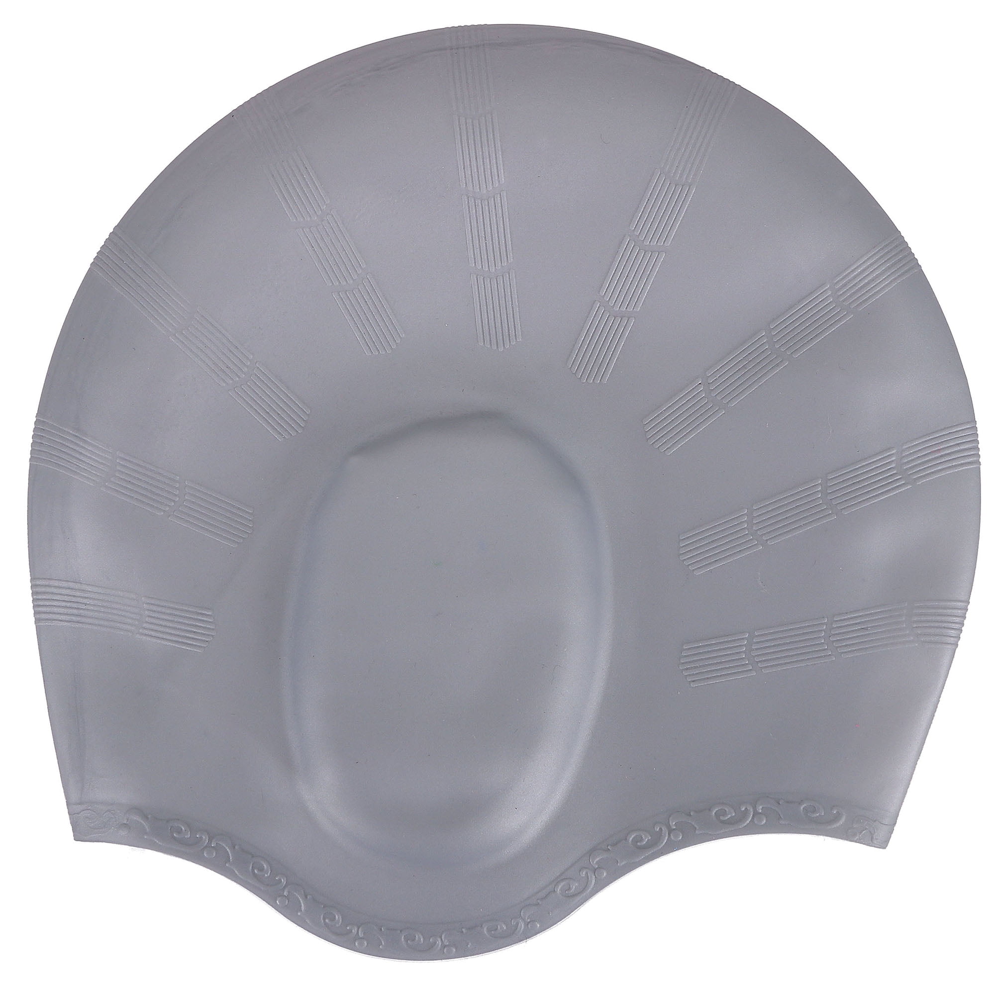 Men / Women's Athletic Swimwear Silicone Waterproof Swim Cap, Grey