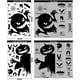 thumbnail image 1 of Halloween Window Stickers, 4 Sheets Halloween Stickers Home Decor Halloween Party Decor Door Window Bathroom Static Stickers, 1 of 4