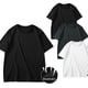 thumbnail image 1 of pstuiky camisetas de manga corta para hombre, Camisa informal de manga corta y cuello redondo para hombre, color liso, talla grande, media manga camisas casuales para hombre m, 1 of 8