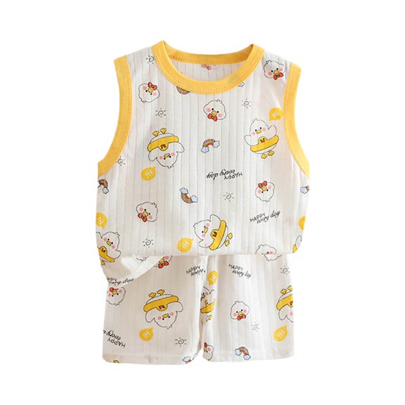 KPOPLK Baby Boys Pajama Set Kids Cute Toddler 3 6 12 18 24 Months 2T 3T Fit Pjs Cotton Sleepwear Size 3-6 Months