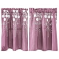 thumbnail image 1 of Vwrxbz Embroidered Short Curtains Polyester Kitchen Window Drapes 74x61cm Rod Pocket Home Decor, 1 of 9