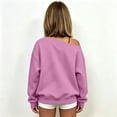 thumbnail image 5 of Shadoumai Girls Off The Shoulder Sweatshirt Y2k Long Sleeve Crop One Shoulder Pullover Fall Teen Girl Cropped Shirt Top, 5 of 6