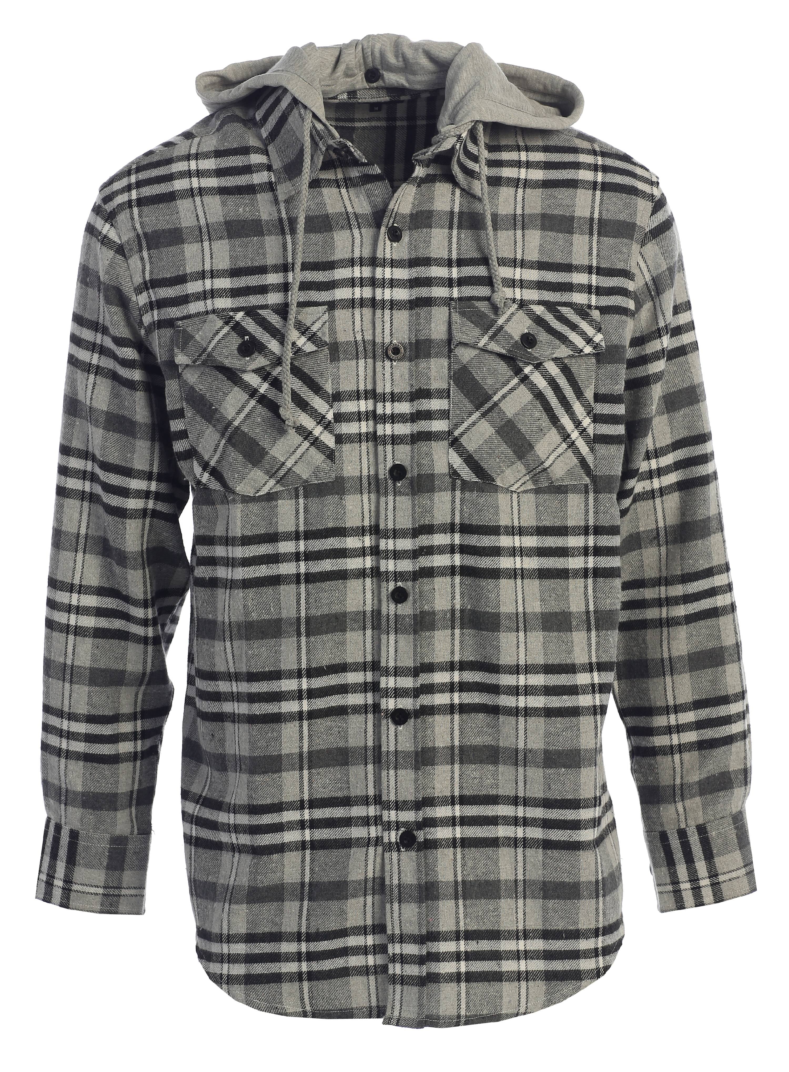 gioberti hooded flannel