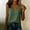 Green, variant on Womens Cotton Linen Sleeveless Round Neck Blouse Side Slit Button Accent Breathable Summer Red