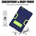 thumbnail image 6 of FIEWESEY for Vankyo matrixpad S20 Case,Shockproof Rugged Case for Facetel Q3 Pro/TOSCIDO P20/P101/TOPELOTEK MID1001S/VUCATIMES N20/DUODUOGO Tbalet 10 Inch+Screen Protector (Navy/Green, 1 Pack), 6 of 7