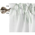 thumbnail image 5 of Eucalyptus Leaves Curtain Valance, Summer Watercolor Green Leaf Flower Short Rod Pocket Window Treatment for Living Room, Bedroom, Kitchen, Bathroom, 1 Panel, 54" W x 18" L, 5 of 5
