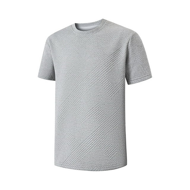 pstuiky camisetas de hombre, Camiseta deportiva informal de manga corta con cuello redondo para hombre, transpirable y de seda helada. camisetas de hombre xxxxl