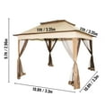 thumbnail image 3 of Gazebo Pabellón Exterior 3,3 X 3,3 X 2,95 m Con Mosquitera VEVOR Picnics Fiesta Barbacoa Vendedores, 3 of 9