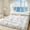 Blue-Floral, variant on Fluffy Mattress Topper - Flannel Bubble Breathable Fiber Filling Folding Roll Up Mattress Sleeping Pad, Comfort 2.36-3.15inch Thickness Quilted Mattress Topper for Sleeping