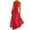 Red, variant on YanHoo Women's Maxi Dresses Halter Neck Sleeveless Pleated Dress Summer Loose Casual Dot Print Swing Dress