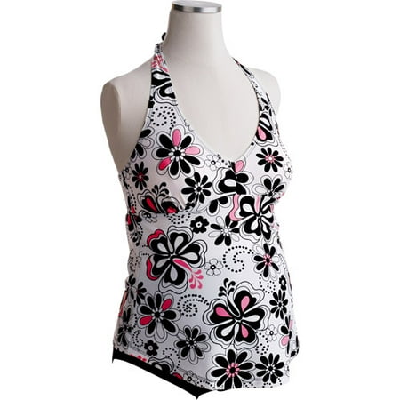 Maternity 2-Piece Daisy Halter Tankini